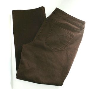 Chico's Size 2 Short Boot Leg Brown Denim Jeans